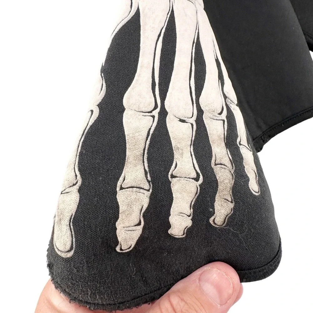 Skeleton Halloween Costume Small 7-8‎ Hallows Eve Gloves Mask Kids Youth